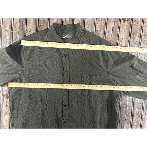 Outlier NYC  Injected Linen boxford shirt sz 2XL striped New with imperfections - Picture 6 of 8